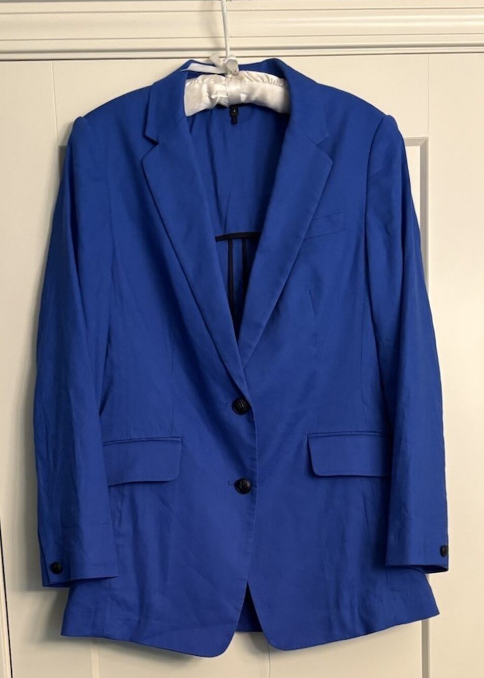 Rag & Bone Sz 4 Women’s Royal Blue Linen Blend Blazer